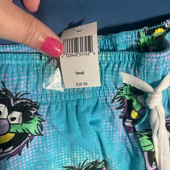 Small Men's Muppetts ANIMAL Blue Sleep Shorts NWT Disney - Picture 2 of 3